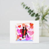Heet ballroom dansen briefkaart (Staand voorkant)