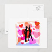 Heet ballroom dansen briefkaart (Voorkant / Achterkant)