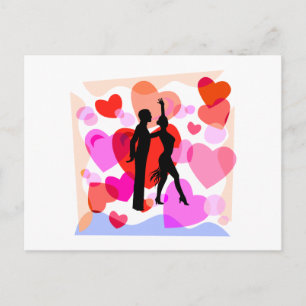 Heet ballroom dansen briefkaart