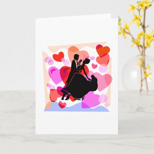 Heet ballroom dansen kaart (Gele Bloem)