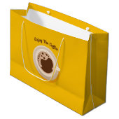 Heet Bekercocktailontwerp Papier Winkel Drank Groot Cadeauzakje (Voorkant Gekanteld)