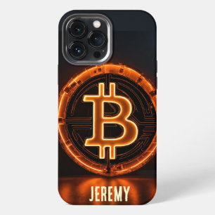 Heet Bitcoin-logo cadeau voor vriend cryptovaluta iPhone 13 Pro Max Hoesje
