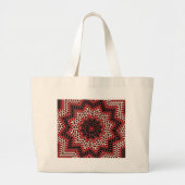 Heet blad Kaleidoscoop Grote Tote Bag (Voorkant)