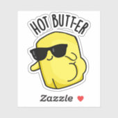 Heet Butter Grappig Eten Pun Sticker (Vel)