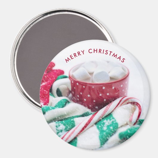 Heet Caca | Kandijriet | Kerst Scarf en Mitts Magneet (Voorkant / Achterkant)