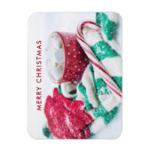 Heet Caca | Kandijriet | Kerst Scarf en Mitts Magneet (Verticaal)