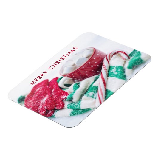 Heet Caca | Kandijriet | Kerst Scarf en Mitts Magneet (Linkerzijde)