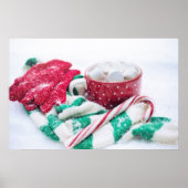 Heet Caca | Kandijriet | Kerst Scarf en Mitts Poster (Voorkant)