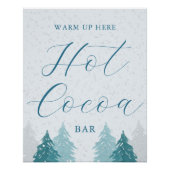 Heet Cacao Bar Wonderland Quinceanera warm hier Perfect Poster (Voorkant)