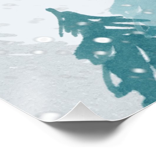 Heet Cacao Bar Wonderland Quinceanera warm hier Perfect Poster (Hoek)