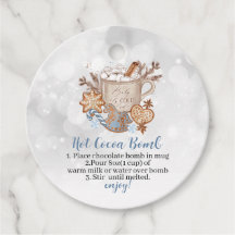 Heet cacao Bomb snoeit en baby is buiten koud