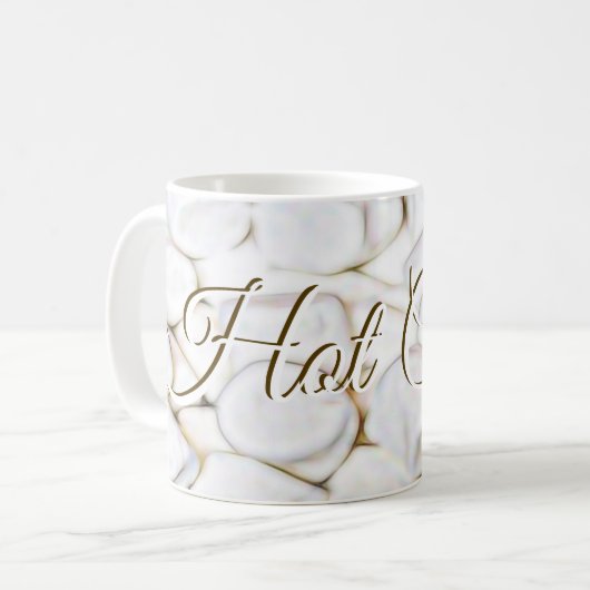 Heet cacao een kunstconcept door Design Glitch2 Koffiemok (Voorkant links)