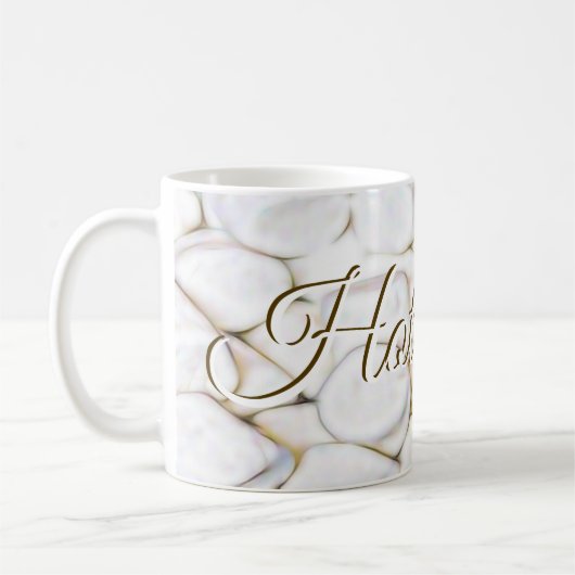 Heet cacao een kunstconcept door Design Glitch2 Koffiemok (Links)