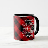 Heet cacao en films | Rood | Kerstmis Mok (Voorkant rechts)