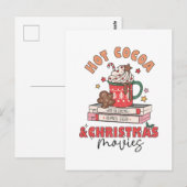Heet cacao en kerstfilms briefkaart (Voorkant / Achterkant)