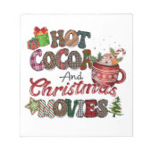 Heet cacao en kerstfilms notitieblok (Voorkant)
