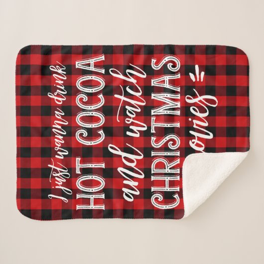 Heet cacao en kerstfilms | Roodgieterswerk Sherpa Deken (Voorkant (horizontaal))