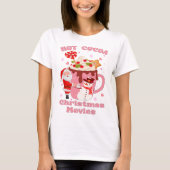 Heet cacao en kerstfilms t-shirt (Voorkant)