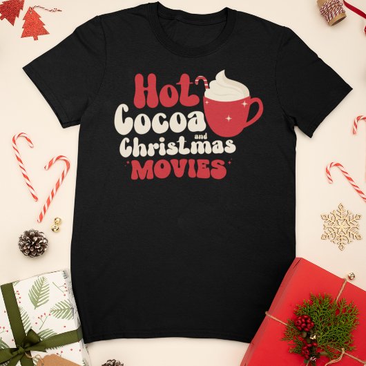 Heet cacao en kerstfilms t-shirt