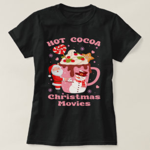 Heet cacao en kerstfilms t-shirt
