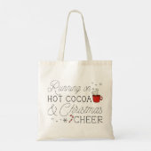 Heet cacao en kerstmis tote bag (Achterkant)