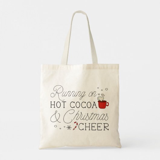 Heet cacao en kerstmis tote bag (Achterkant)