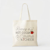 Heet cacao en kerstmis tote bag (Voorkant)