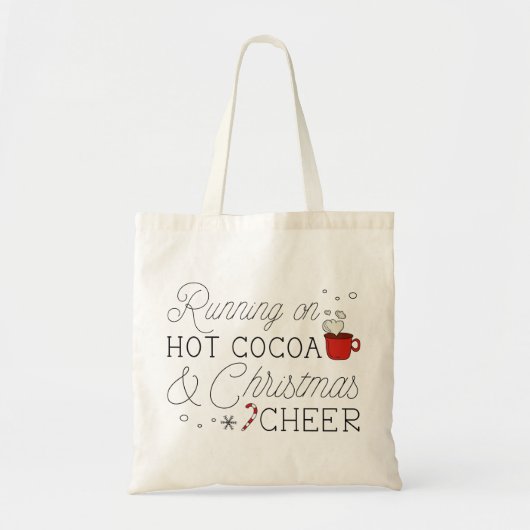 Heet cacao en kerstmis tote bag (Voorkant)