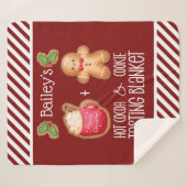 Heet cacao- en koekjesonderzoek sherpa deken (Voorkant (horizontaal))