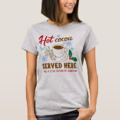 Heet Cacao en Sarcasm Holiday T-shirt (Voorkant)