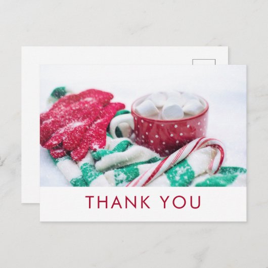 Heet cacao en snoepriet | PasenDank u wel Briefkaart (Voorkant / Achterkant)