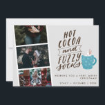 Heet Cacao Fuzzy Sokken Foto Pas getrouwd Kerst Feestdagenkaart<br><div class="desc">Schattigee fotostrip Pas getrouwd kerstkaart in een "Hot Cocoa en Fuzzy Sokken" ontwerp. Pas aan met uw foto's,  bericht,  namen en het jaar.</div>
