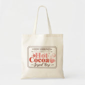 Heet Cacao Kerstbord Tote Bag (Voorkant)