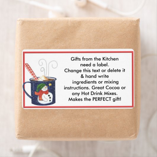 Heet Cacao Mix Labels Keukencadeaulabels (Insitu)