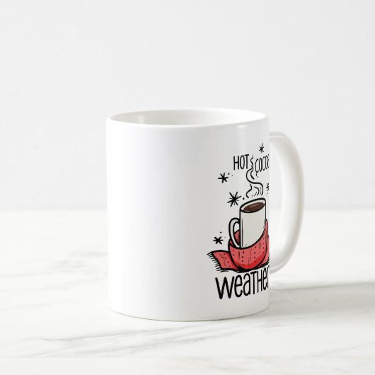 Heet cacao weer koffiemok (Voorkant rechts)