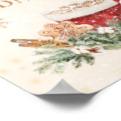 Heet cacaobalk Chocolate Drink Table Home Wall Art Poster (Hoek)