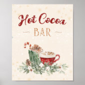 Heet cacaobalk Chocolate Drink Table Home Wall Art Poster (Voorkant)