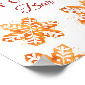 Heet cacaobandbrood met kerst poster (Hoek)