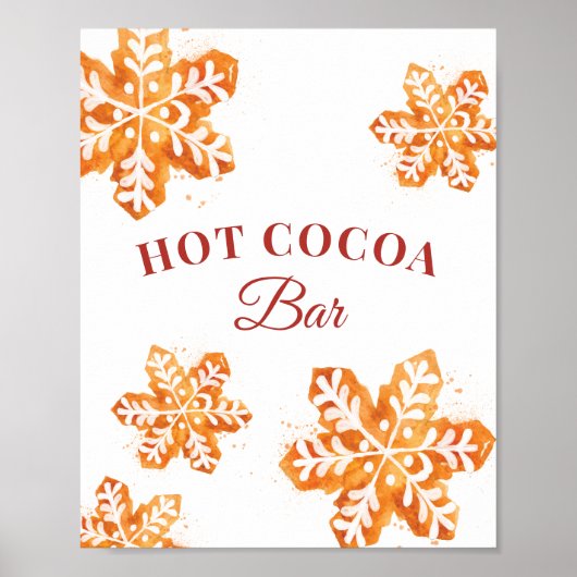 Heet cacaobandbrood met kerst poster (Voorkant)