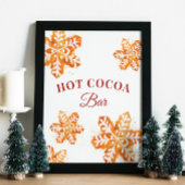 Heet cacaobandbrood met kerst poster