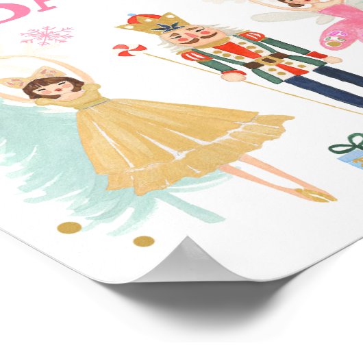 Heet cacaobarenkorrels Nutkraker Ballerina Girl Poster (Hoek)