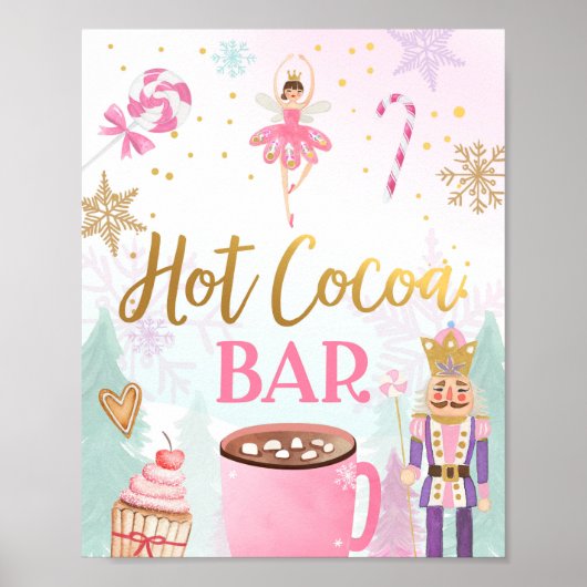 Heet cacaobarenkorrels Nutkraker Ballerina Girl Poster (Voorkant)