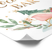 Heet cacaobassin, hoesje, meisje, Birthday-teken Poster (Hoek)