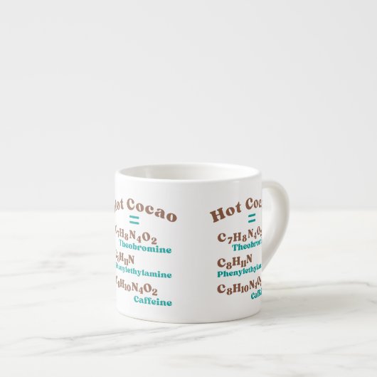 Heet Cacaoleculair Espresso Kop (Voorkant rechts)