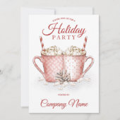 Heet-cacaosmost Corporate Holiday Party Kaart (Voorkant)