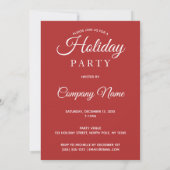 Heet-cacaosmost Corporate Holiday Party Kaart (Achterkant)