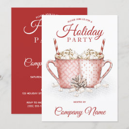 Heet-cacaosmost Corporate Holiday Party Kaart
