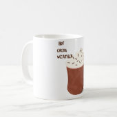 Heet cacaoweer koffiemok (Voorkant links)