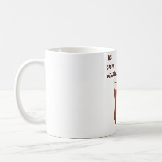 Heet cacaoweer koffiemok (Links)