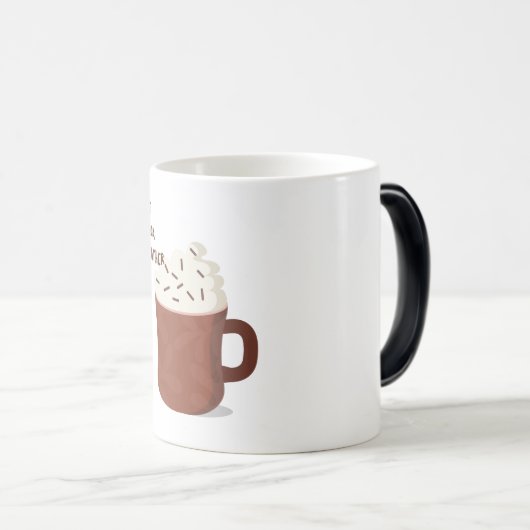 Heet cacaoweer magische mok (Voorkant rechts)